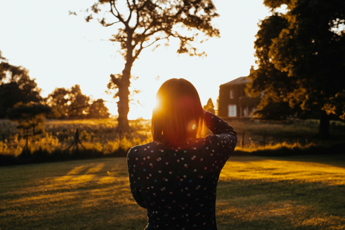 A woman facing the sunset. How can you use this superpower for yourself? A woman facing the sunset. How can you use this superpower for yourself?